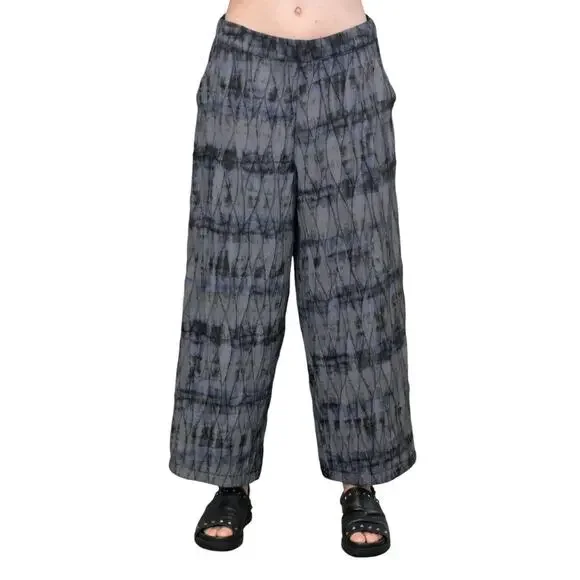 Beau Jours Textured Art To Wear Pants Size XL Gray Lagenlook Artsy - Picture 9 of 10